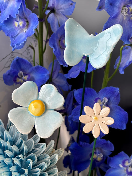 Royal Blue and Ivory Elegance Bouquet