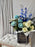 Royal Blue and Ivory Elegance Bouquet