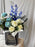 Royal Blue and Ivory Elegance Bouquet
