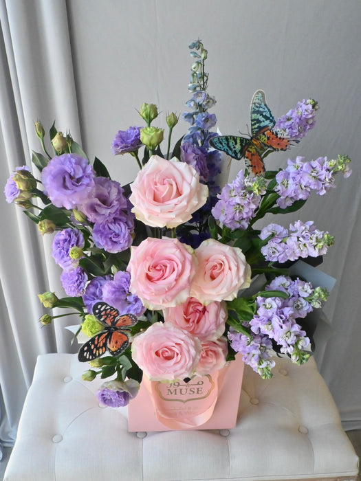 Enchanted Butterfly Pastel Floral Gift