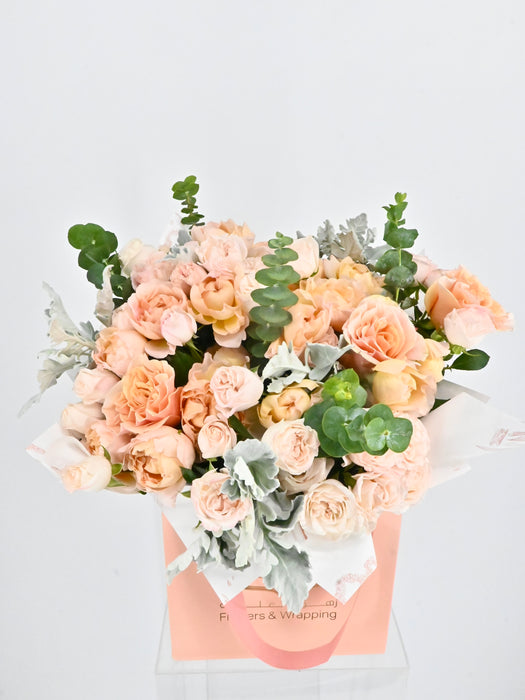 Peach and Blush Garden Bloom