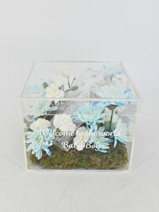 Acrylic box money arrangement