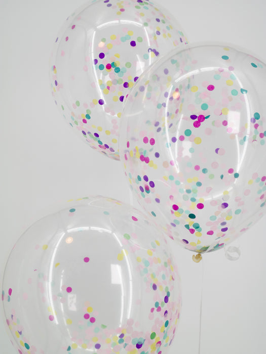 Rainbow Confetti Balloon