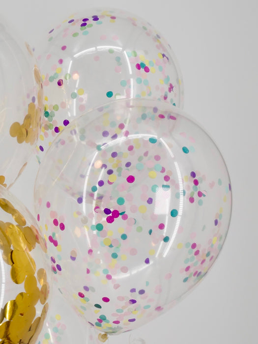 Rainbow Confetti Balloon