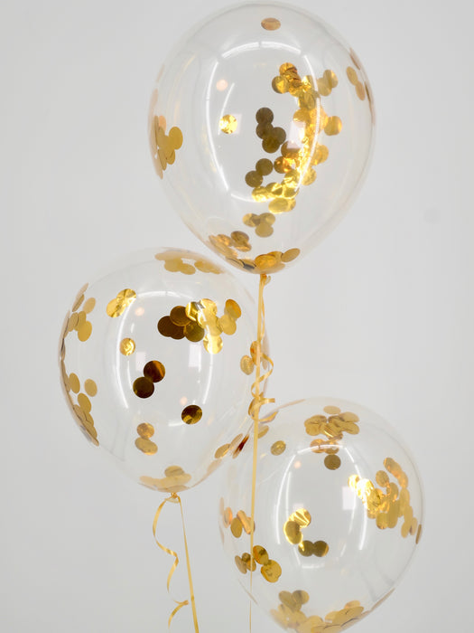 Gold Confetti Balloon