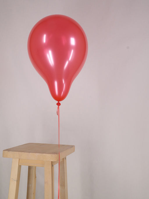 Standard 10 inch Metallic Red Balloon