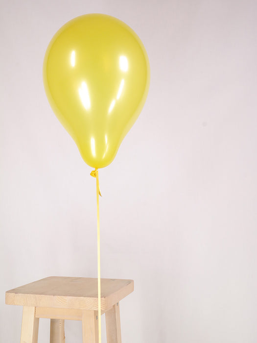 Standard 10 inch Metallic Yellow Balloon