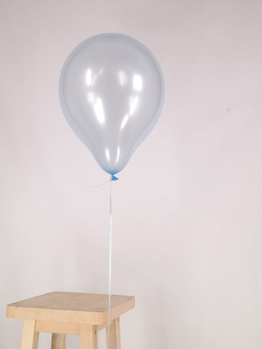 Standard 12 inch Metallic Light Blue Balloon