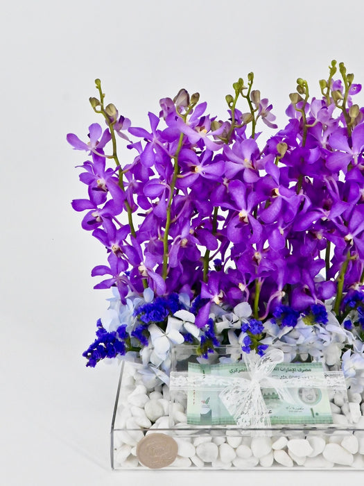 Purple Money Arrangement