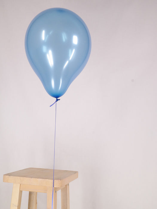 Standard 7 inch Metallic Dark Blue Balloon