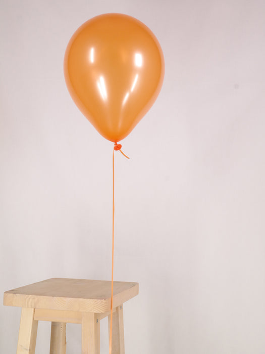 Standard 7 inch Metallic Orange Balloon