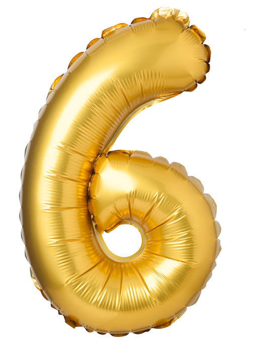 Number 6 foil balloon / 18 inch
