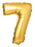 Number 7 foil balloon / 18 inch