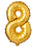 Number 8 foil balloon / 18 inch