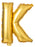Letter K  foil balloon / 18 inch