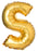 Letter S foil balloon / 18 inch