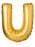 Letter U foil balloon / 18 inch