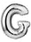 Letter G foil balloon / 18 inch