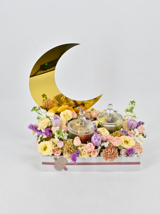 Crescent Arrangement with chocolate