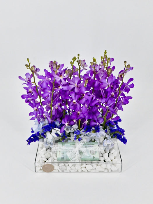 Purple Money Arrangement